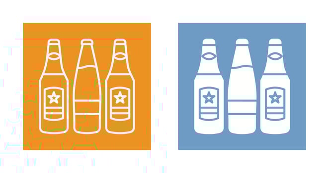 Beer Bottles Vector Icon