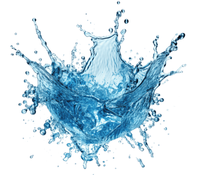 Blue water splash . png