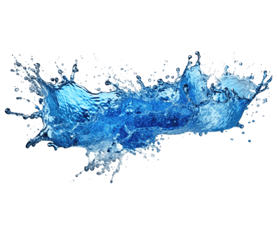 Blue water splash . png