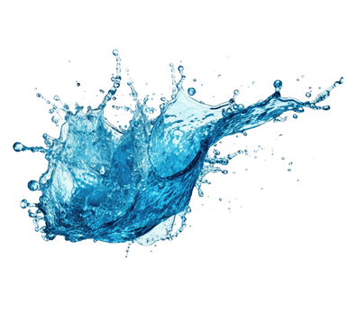 Blue water splash . png