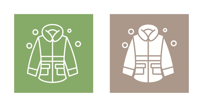 Winter Jacket Vector Icon