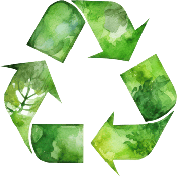 Eco Recycle Sign Watercolor. png