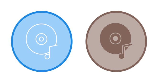 Music CD Vector Icon