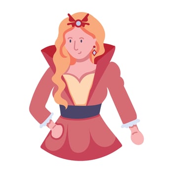 Trendy Royal Princess vector