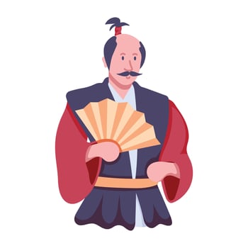 Trendy Japanese King vector