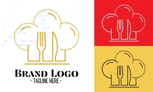 Restaurant logo design vector, modern logos concept vector