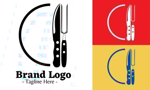 Restaurant logo design vector, modern logos concept vector