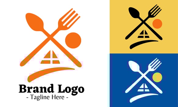 Restaurant logo design vector, modern logos concept vector