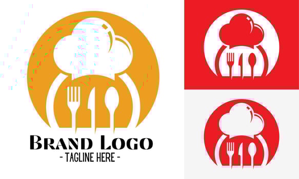 Restaurant logo design vector, modern logos concept vector