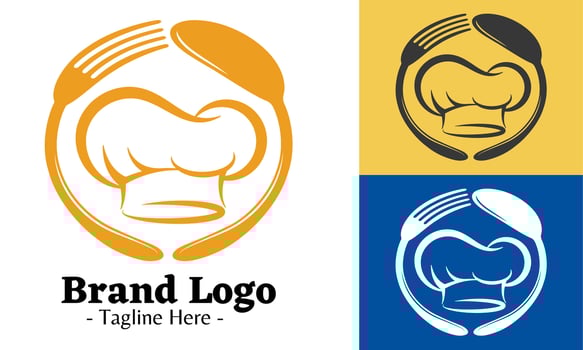 Restaurant logo design vector, modern logos concept vector