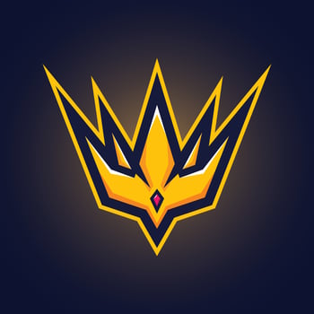 vector e-sport logo king crown