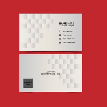 Business card template design vector