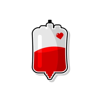 vector design of container, blood bag, droplet, blood donation vector