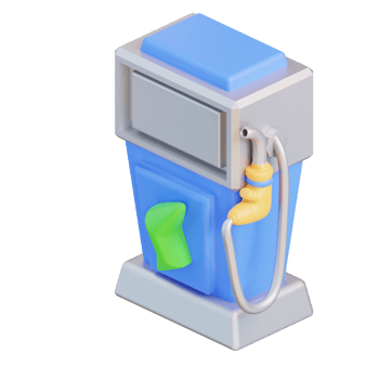 3d illustration electric car fueling station png