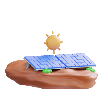 3d illustration of a solar panel png