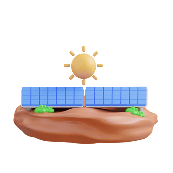 3d illustration of a solar panel png
