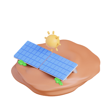 3d illustration of a solar panel png