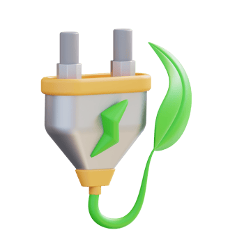 3d illustration of charging plan png