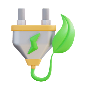 3d illustration of charging plan png