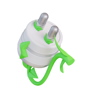 3d illustration of charging plant png