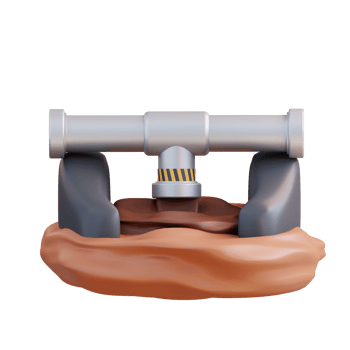3d illustration of factory waste png