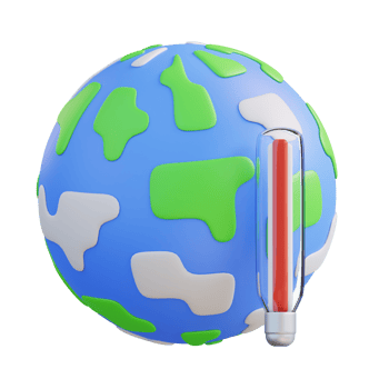 3d illustration of global warming png