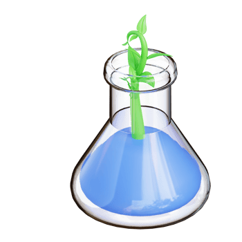 3d illustration of plant analysis png
