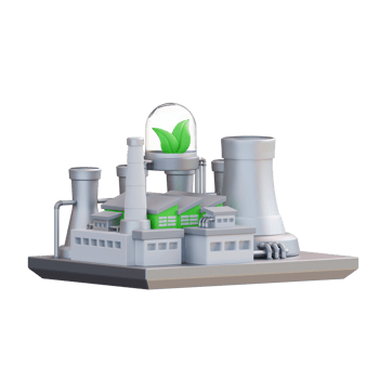 3d illustration of plant power plant png
