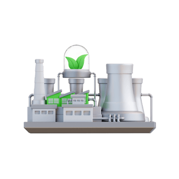 3d illustration of plant power plant png