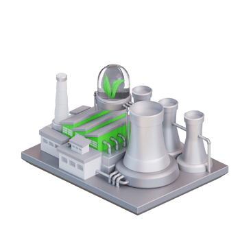 3d illustration of plant power plant png