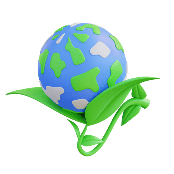 3d illustration of plant world png