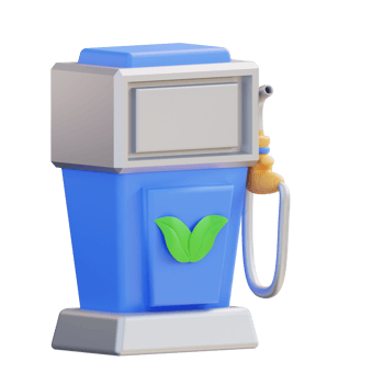 3d illustration of vehicle fuel from plant png