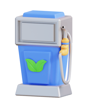 3d illustration of vehicle fuel from plant png