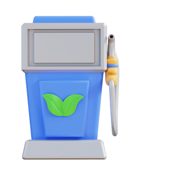 3d illustration of vehicle fuel from plant png