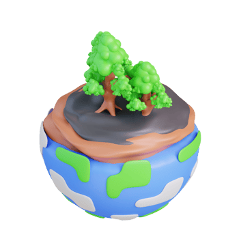 3d illustration of world's forests thriving png
