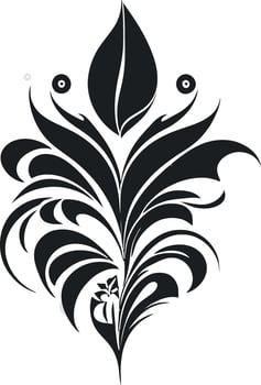 Simple Flower Designs Black And White Vector Art. This floral illustration is perfect for creating elegant and minimalist logos, invitations, posters, stickers, tattoos, and more.
