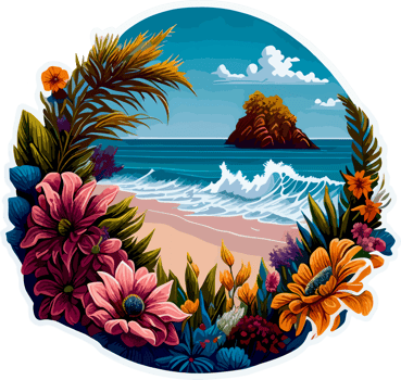 Beach Summer Sticker with png