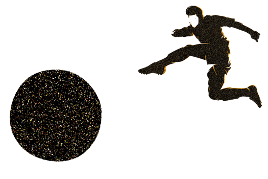 icon player kicking ball png