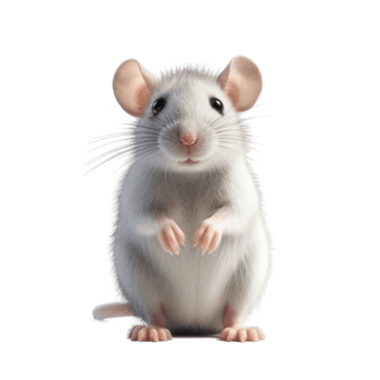 Illustration painting of cute rat isolated transparent background, Digital art, , png