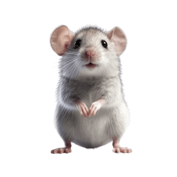Illustration painting of cute rat isolated transparent background, Digital art, , png