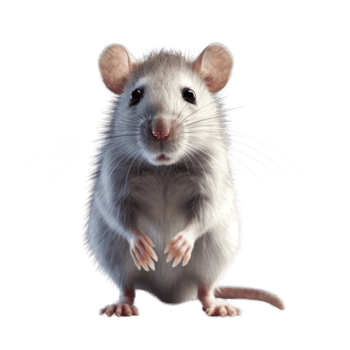 Illustration painting of cute rat isolated transparent background, Digital art, , png
