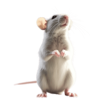 Illustration painting of cute rat isolated transparent background, Digital art, , png