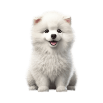Illustration painting of cute dog isolated transparent background, Digital art, , png