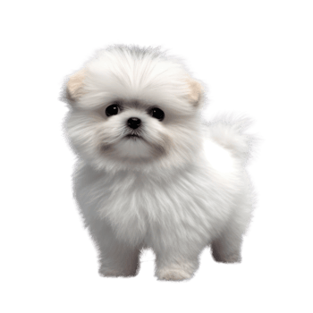 Illustration painting of cute dog isolated transparent background, Digital art, , png