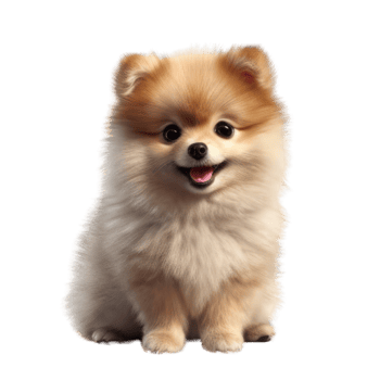 Illustration painting of cute dog isolated transparent background, Digital art, , png