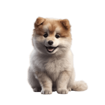 Illustration painting of cute dog isolated transparent background, Digital art, , png