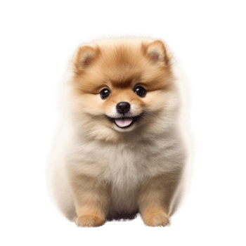 Illustration painting of cute dog isolated transparent background, Digital art, , png