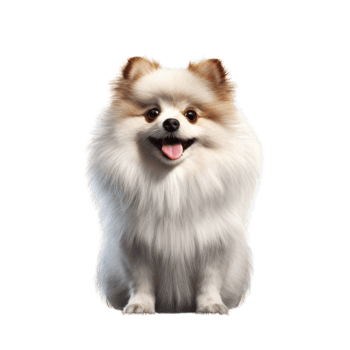 Illustration painting of cute dog isolated transparent background, Digital art, , png