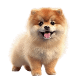 Illustration painting of cute dog isolated transparent background, Digital art, , png