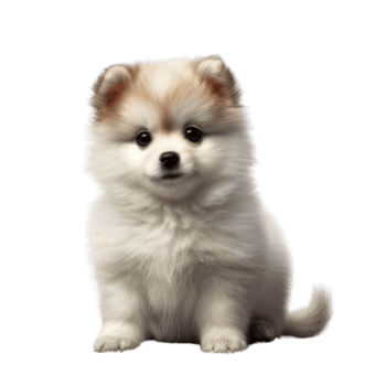 Illustration painting of cute dog isolated transparent background, Digital art, , png